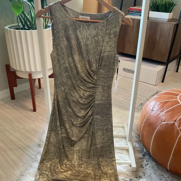 Calvin Klein | Dresses | Calvin Klein Brand New Gold Dress | Poshmark Calvin Klein | Dresses | Calvin Klein Brand New Gold Dress | Poshmark